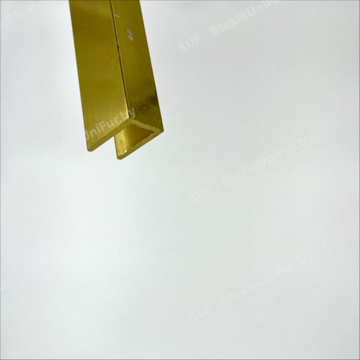 П-образный Профиль 2200мм для душевой кабины. Алюминий, Цвет Золото
