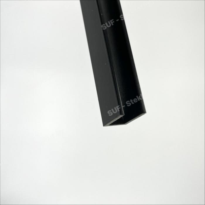 Профиль П-образный 2200мм. Алюминий, Цвет Чёрный