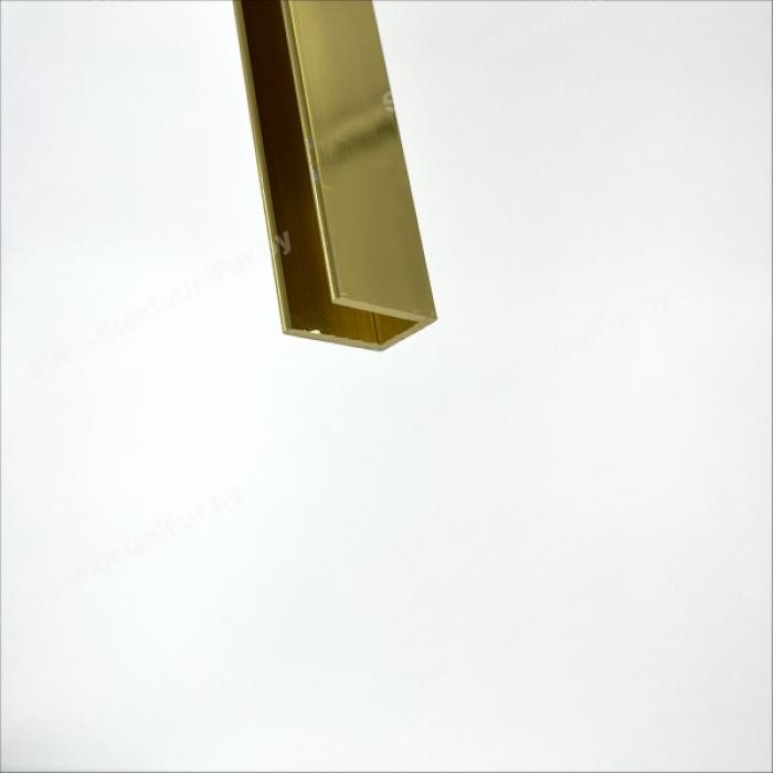 Профиль П-образный 2200мм. Алюминий, Цвет Бронза