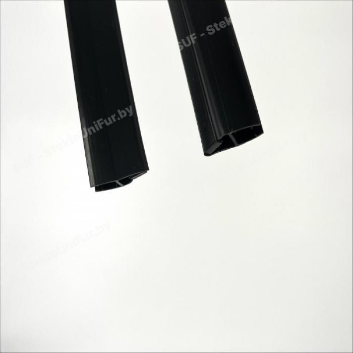 Профиль магнитный 8 mm  длина 2200мм 90.180 гр  ПВХ, Цвет Чёрный