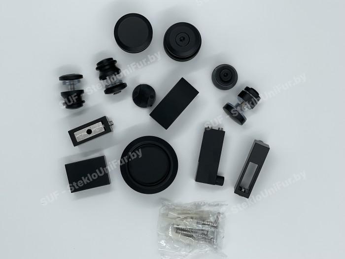 Комплект для раздвижной системы. Цинковый сплав, Цвет Чёрный