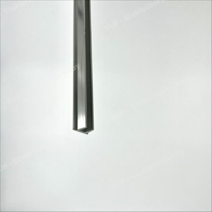 Профиль-заглушка для П2372. Алюминий, PSS. Цвет Хром