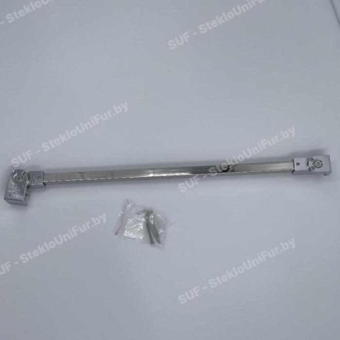 Штанга в сборе 15*15*500. Нержавеющая сталь AISI 304, PSS. Цвет Хром